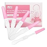 LAOYE 5er Pack Schwangerschaftstest Frühtest Onestep Schwangerschaftstests mit HCG Teststreifen, Frühtest Pregnancy Test(25miu/ml)