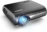 Beamer, WiMiUS 7500 LM Video Beamer Full HD 1920x1080P Unterstützung 4K Video 4D ± 50 ° Elektronische Korrektur LED Projektor Für Heimkino kompatibles Smartphone, Fire Stick, Xbox，PS5