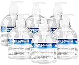 newgen medicals Händedesinfektion: 6er-Set Hand-Desinfektions-Gels im Spender, alkoholfrei, je 500 ml (Desinfektions-Spenderflasche)