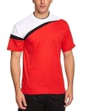 Mitre Polarize Erwachsene FuÃ?Ball-T-Shirt Medium rot - rot/weiß