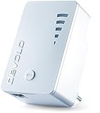 devolo WiFi Repeater ac (1200 Mbit/s, 1x Gigabit Ethernet LAN Port, WPS, WLAN Repeater und WLAN Verstärker, WiFi Extender, 5 stufige Signalstärkeanzeige, Accesspoint-Funktion, kompaktes Design) weiß