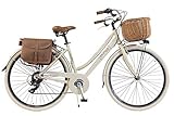 Via Veneto By Canellini Fahrrad Rad Citybike CTB Frau Vintage Retro Via Veneto Alluminium (Beige, 50)