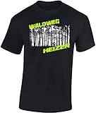 T-Shirt: Waldweg Heizer - Fahrrad Geschenke für Damen & Herren - Radfahrer - Mountain-Bike - MTB - BMX - Biker - Rennrad - Tour - Outdoor - Downhill - Dirt - Freeride - Trail - Cross (XXL)