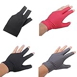 Sharplace 3pcs Packung Billiard Handschuhe - DREI Finger öffnender Handschuh