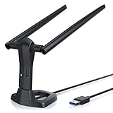 CSL - USB 3.0 AC1200 WLAN Adapter mit 2 Hochleistungs-Antennen Dual Band - USB 3.0 SuperSpeed - MiMo 2T2R - Frequenz 2,4 5GHz neuster 802.11ac WiFi Standard - hohe Reichweite - WPS-Knopf