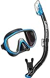 Tusa Damen schnorchel-Set Serene tauch-Set Maske ventil trocken, blau