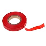 MagiDeal 20 Meter Kunststoff Sports rutschfeste Griffbänder Overgrip Bänder Grip Schlägertape Schlägerband für Golfschläger Tennisschläger Federball Schläger - Rot