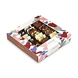 chocri 'Zeit zu zweit' ❤ - 24 handgemachte Schokoladen-Tafeln mit verschiedenen Zutaten in einer Geschenkbox - perfektes Geschenk zum Valentinstag, zum Jahrestag - Geschenk für Paare - Fairtrade Kakao