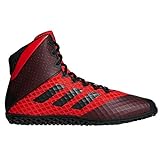 adidas Mat Wizard 4 Herren Wrestling Boots Schuhe (45 EU, Rot/Schwarz)