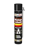 Isolbau Adapterschaum Montageschaum 1 x 750 ml Aussprührohr Bauschaum PU-Schaum Füllschaum Dämmschaum Innen Aussen Fenster