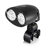 Uarter LED Grill-Licht Grillbeleuchtung mit super hellen 10 LED Lichtern, empfindliche Touch Control schwarz