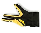 Predator Pool-Queue-Handschuh in gelb/schwarz, professionelles Billardzubehör für Links- und Rechtshänder, Größe S/M