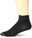 Wrightsock Men's Ultra Thin QTR, Black, Sock Size:10-13/Shoe Size: 6-12