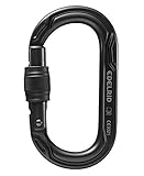 EDELRID Oval Power 2500 Screw Schwarz, Einzelkarabiner, Größe One Size - Farbe Night