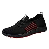 Herren Sneaker Laufschuhe Sportschuhe Turnschuhe Running Fitness Sneaker Outdoors Straßenlaufschuhe Sports Kletterschuhe Atmungsaktiv Leichtgewichts Fitness Running Schuhe (Weiß, 39)