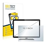 BROTECT Panzerglas Schutzfolie für 15.1 Zoll All-In-One PCs (306.2 x 229.8 mm, 4:3) - AirGlass, 9H Härte, Anti-Fingerprint, HD-Clear