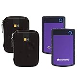 Transcend StoreJet 25H3 Externe Festplatten, stoßfest, 4 TB, Violett, 2 Stück