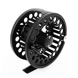 Andux Aluminium Fliegenrolle Angeln Fly Fishing Reel 3 3/4'große Laube 95mm 9/11 FL-02 Schwarz Mehrweg
