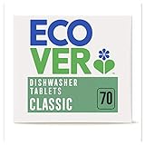 Ecover Classic Spülmaschinen-Tabs Zitrone & Limette (70 Stück/1,4 kg), Spülmittel mit pflanzenbasierten Inhaltsstoffen, Ecover Spülmaschinentabs für eine kraftvolle Reinigung