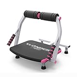 Bauchtrainer Bauchfettabbau-Maschine Heim-Hilfs-Fitnessgeräte Rückenlage, Um Bauch Abzunehmen Taille Schönheitsmaschine Faulen Bauch Falten Fitnessgeräte (Color : Pink, Size : 56 * 45cm)