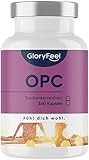 GloryFeel® OPC Traubenkernextrakt 360 Kapseln - 1.000mg Reines OPC aus Original französische Weintrauben pro Tagesdosis - Laborgeprüft, Vegan und Hergestellt in Deutschland…