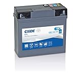 Exide Bike Boot Batterie GEL12-19 GEL12-19, Grau