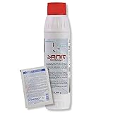 DEWEPRO-Set: SANIT RohrReiniger (3061) - Flasche à 1000g - Granulat-Rohrreiniger zur selbsttätigen Beseitigung von Verstopfungen in Rohren und Siphons, inkl. 1 St. DEWEPRO® Single Scrubs
