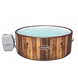 Bestway® LAY-Z-SPA® Helsinki AirJet™ Whirlpool, 180 x 66 cm, 5-7 Personen, rund, Holz-Optik