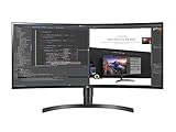 LG Electronics 34WL75C-B 86,36 cm (34 Zoll) Curved 21:9 UltraWide QHD IPS Monitor (HDR, DAS Mode, HDMI, DisplayPort, Höhenverstellbar, Multitasking Funktion), schwarz 34WL75C-B.AEU
