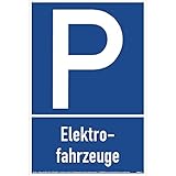 velde 1x Parkplatz-Schild Elektrofahrzeuge Parken Schild Parkplatz Hartschaumplatte 300x200x3mm Hinweisschild Blauschilder privatparkplatz parken Schild parkplatz