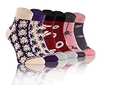 Sesto Senso Lustige Bunte Kurze Socken 3 Pack Süße Sneakersocken Baumwolle Libelle Stubenfliege Maikäfer 35-38 3 Würmer