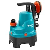 GARDENA 01665-61 Schmutzwasser-Tauchpumpe 7000/D, 300 W, türkis, schwarz, Orange