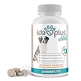 Ida Plus Darmbiotic 120 Tabletten - gesunde Darmbakterien - Probiotika zur Darmsanierung für den Hund - Immunsystem stärken & Darmflora aufbauen - Regulierung der Verdauung 1ner Set