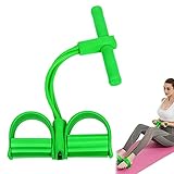 ZoneYan Multifunktions-Spannseil, Pedal-Widerstandsband, Bodybuilding Expander, Elastische Zugseil Trainingsgeräte, Leg Exerciser Pull Rope, Pedal Body Bauchtrainer, Resistance Bands Situps (Green)