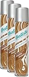 Batiste Trockenshampoo Dry Shampoo Beautiful Brunette mit einem Hauch von Farbe für brünettes Haar, Frisches Haar für alle Haartypen, 3er Pack 2+1 (3 x 200 ml)
