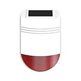 Safe2Home® Solar Funk Außensirene/Außenalarm für Funk Alarmanlage Safe2Home Serie SP110 - GSM Alarmsytem - mit Repeater Funktion