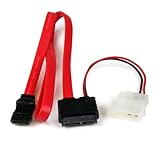 StarTech.com SATA Slimline Kabel mit Molex Stecker - S-ATA all-in-one Anschlusskabel - 1 x Slimline SATA 1 x LP4 1 x SATA - 50cm