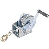 Seilwinde Seilzug Handwinde Drahtseil Forstseilwinde Handseilzug | 1000lbs 450 kg | 4 mm x 9 m Seillänge