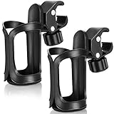 AumoToo Fahrrad Flaschenhalter, 2 Pack 360 Grad Rotation Getränk Wasser Becherhalter Schnellverschluss Universal Kinderwagen Cup Holder für Fahrräder, Mountainbikes, Kinderwagen und Rollstuhl