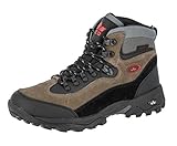 Lico MILAN Trekking- & Wanderstiefel Herren, Schwarz/ Grau/ Rot, 44 EU