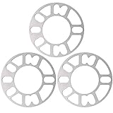 Aluminium-Radschrauben, 3 Stück 5-mm-Raddichtungsscheiben, PCD: 4X100 / / 4X114.3 / 5x105 / 5x108 / 5X112 / 5x115 / 5X114.3 / 5x120 (Universell)