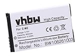 vhbw Li-Ion Akku 900mAh (3.7V) für Handy, Smartphone, Telefon BlackBerry 8100c, 8100, 8100r, 8110, 8120, 8130, 8130B, 8220 wie C-M2, BAT-11004-001.