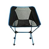 LASTARTS Outdoor Klappstuhl, Aluminiumlegierung Tragbare Angelstuhl, Berg Camping Stuhl Freizeit Stuhl Multifunktionale Outdoor Klappstuhl Strandkorb Tragbare Angel Camping Rückenlehne Klappstuhl