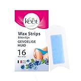 16 Veet Kaltwachsstreifen für Achsel+ Bikinizone/Haarentfernung/Enthaarung/Vitamin E und Mandelöl/Wachs/Wax