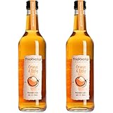 Fruchtwerker | Orange & Essig | Mit Saft aus echten Früchten| 2er Pack | 2x 500ml Glasflasche