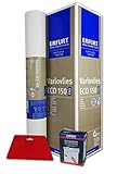 WACOLIT-SET 1 Rolle 18,75m² ERFURT Eco Vlies 150g inkl. 1x Wilckens Rollkleister + Tapetenglätter, Variovlies Malervlies überstreichbare Vliestapete