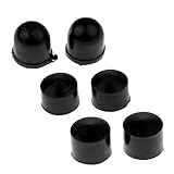 SGerste Skateboard/Longboard/LKW-Ersatz-Gegenlager aus Gummi, schwarz, 6 Stück