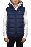Tommy Jeans Herren Basic Down Ärmellos Gilet Blau (Black Iris 002) Small
