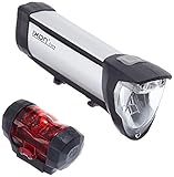 Busch & Müller Fahrradlicht IXON Core plus IXXI 50 Lux silber eloxiert, 180L/383