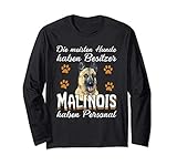 Lustiges Malinois Besitzer Personal Hunde Langarmshirt